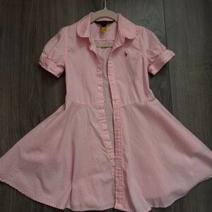 Polo by Ralph Lauren Light Pink Shirt with Embroidered Logo